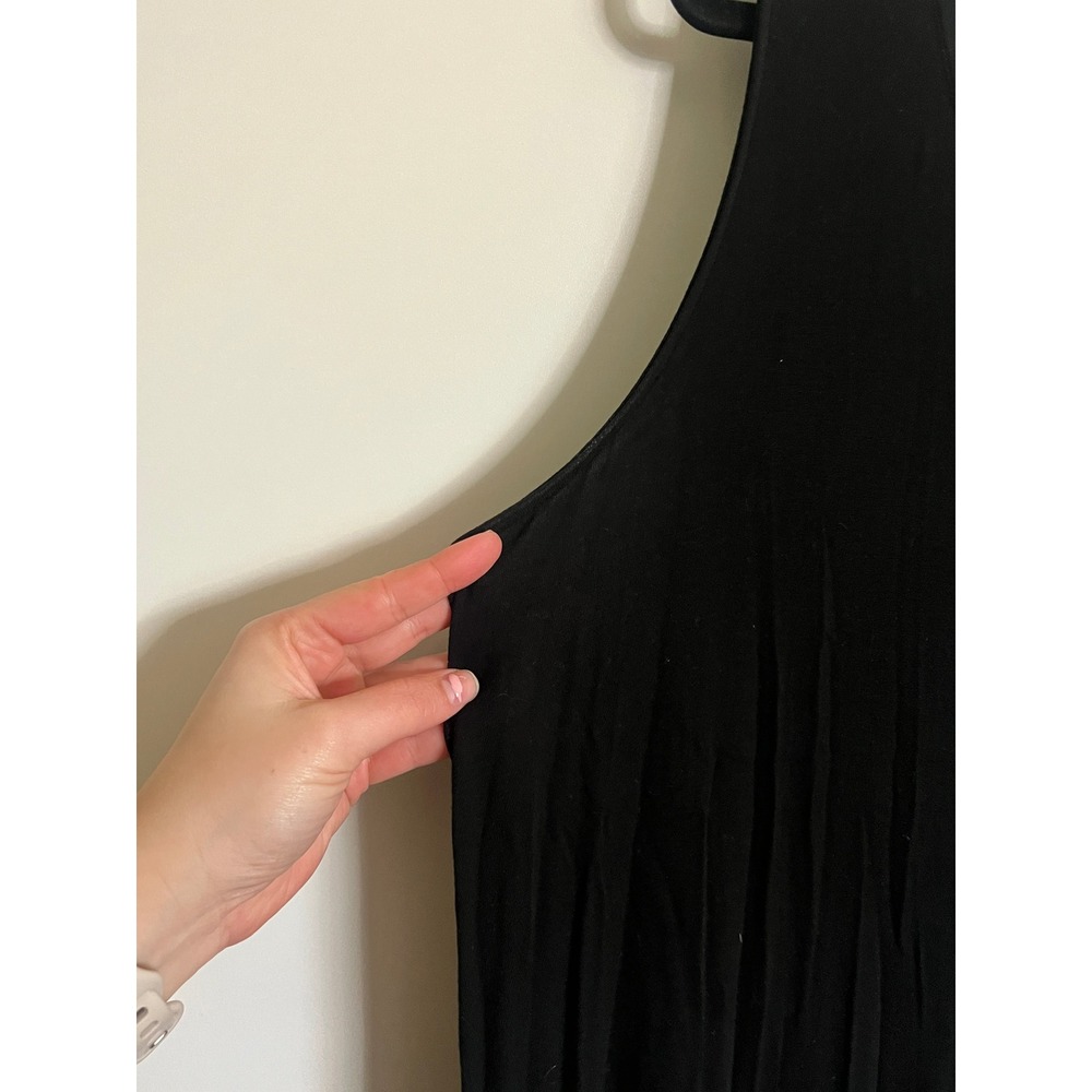 Ava & Viv Shift Dress Sleeveless Lightweight Casual Summer Black Women Size 1X - Picture 2 of 7